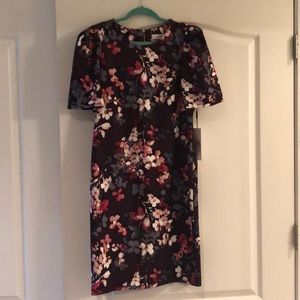 NWT Calvin Klein Floral Sheath